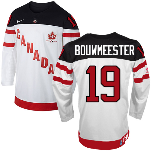 Olympic Hockey Jay Bouwmeester Authentic Kinder Weiß – Team Canada #19 100th Anniversary